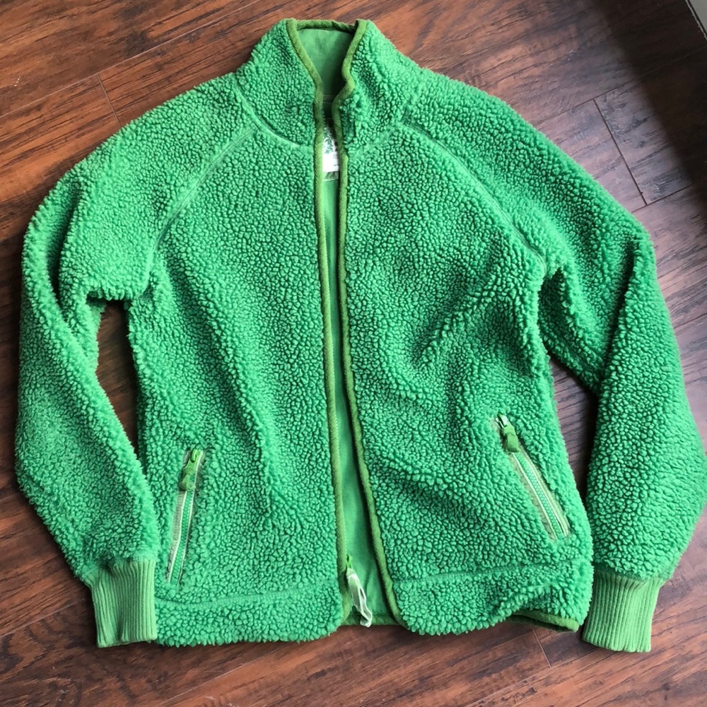 Grass green cozy fleece - Sz M